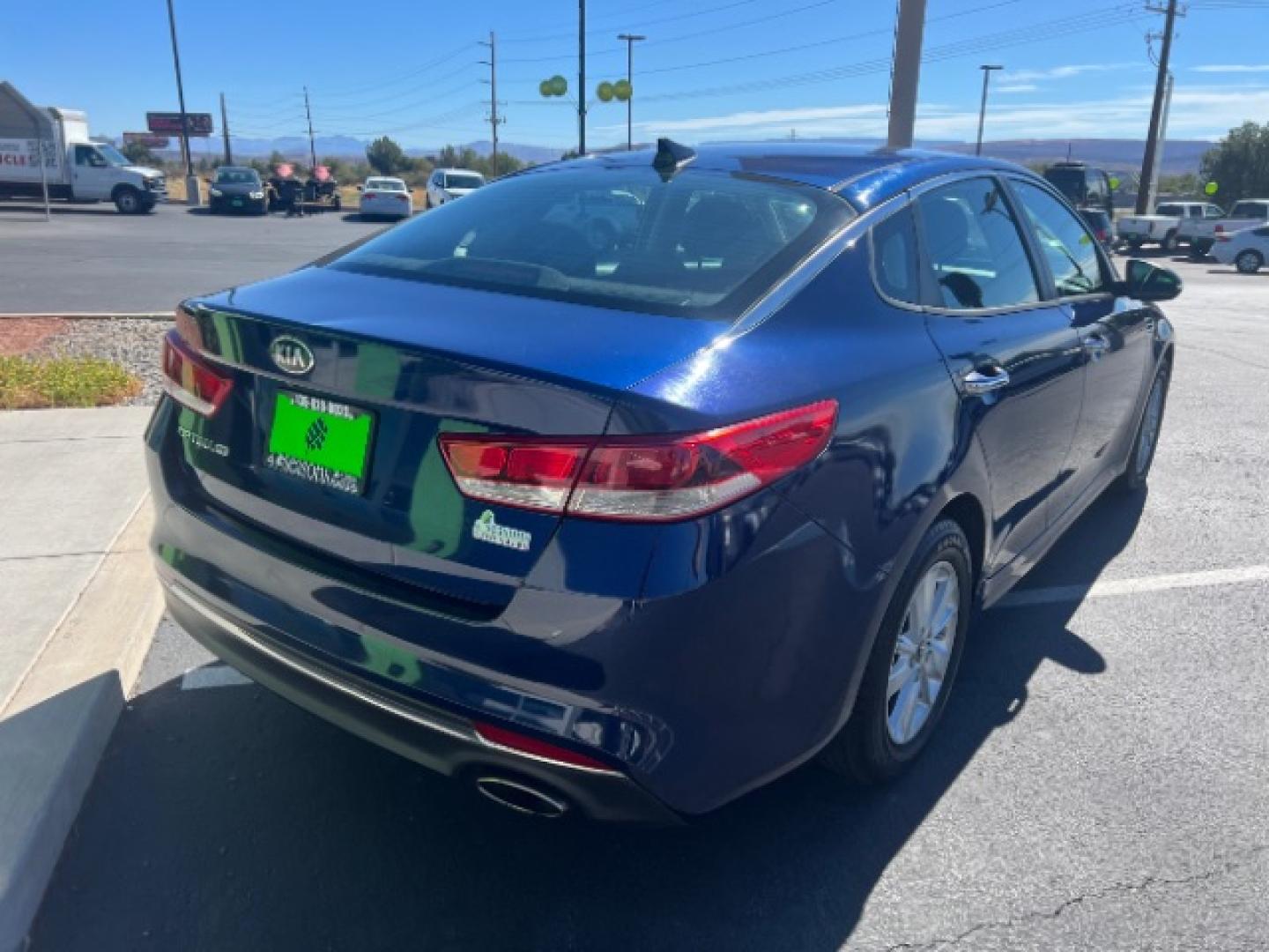 2017 Horizon Blue /Black Kia Optima LX (5XXGT4L36HG) with an Theta II 2.4L I-4 direct injection engine, Automatic transmission, located at 1865 East Red Hills Pkwy, St. George, 84770, (435) 628-0023, 37.120850, -113.543640 - Want a comfortable sedan that won't punish you at the pump? This 2017 Kia Optima LX brings Kia's 2.4L four-cylinder and front-wheel drive - a smooth daily driver for Southern Utah commuting and weekend trips. We specialize in in-house financing and work with all credit types - good, fair, challenge- Photo#6