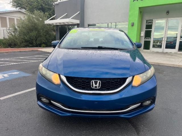 2015 Dyno Blue Pearl /Beige Honda Civic EX-L (2HGFB2F95FH) with an 1.8L I-4 i-VTEC variable valve control engine, Automatic transmission, located at 940 North Main Street, Cedar City, UT, 84720, (435) 628-0023, 37.692936, -113.061897 - Versatile Southern Utah travel starts with this 2015 Honda Civic EX-L. Its 1.8L 4-cylinder, continuously variable transmission, and front-wheel drive make it a smart fit for commuting, errands, and comfortable daily driving. With 147556 miles, this Civic is ready for its next adventure. The EX-L ad- Photo#1