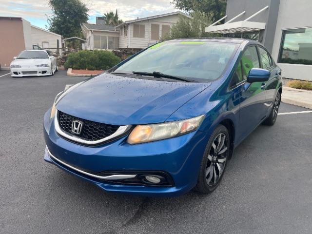 2015 Dyno Blue Pearl /Beige Honda Civic EX-L (2HGFB2F95FH) with an 1.8L I-4 i-VTEC variable valve control engine, Automatic transmission, located at 940 North Main Street, Cedar City, UT, 84720, (435) 628-0023, 37.692936, -113.061897 - Versatile Southern Utah travel starts with this 2015 Honda Civic EX-L. Its 1.8L 4-cylinder, continuously variable transmission, and front-wheel drive make it a smart fit for commuting, errands, and comfortable daily driving. With 147556 miles, this Civic is ready for its next adventure. The EX-L ad- Photo#2