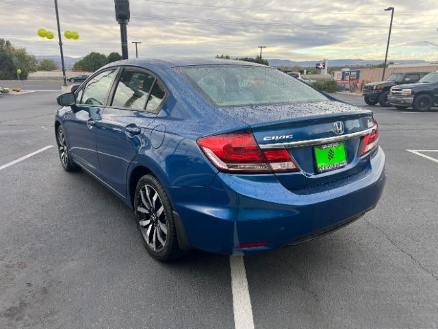 2015 Dyno Blue Pearl /Beige Honda Civic EX-L (2HGFB2F95FH) with an 1.8L I-4 i-VTEC variable valve control engine, Automatic transmission, located at 940 North Main Street, Cedar City, UT, 84720, (435) 628-0023, 37.692936, -113.061897 - Versatile Southern Utah travel starts with this 2015 Honda Civic EX-L. Its 1.8L 4-cylinder, continuously variable transmission, and front-wheel drive make it a smart fit for commuting, errands, and comfortable daily driving. With 147556 miles, this Civic is ready for its next adventure. The EX-L ad- Photo#4