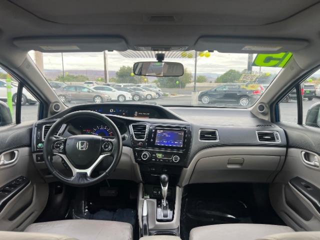 2015 Dyno Blue Pearl /Beige Honda Civic EX-L (2HGFB2F95FH) with an 1.8L I-4 i-VTEC variable valve control engine, Automatic transmission, located at 940 North Main Street, Cedar City, UT, 84720, (435) 628-0023, 37.692936, -113.061897 - Versatile Southern Utah travel starts with this 2015 Honda Civic EX-L. Its 1.8L 4-cylinder, continuously variable transmission, and front-wheel drive make it a smart fit for commuting, errands, and comfortable daily driving. With 147556 miles, this Civic is ready for its next adventure. The EX-L ad- Photo#23