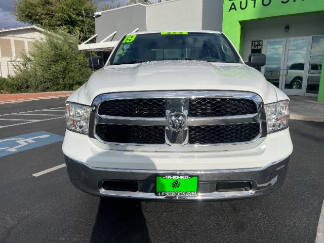 2019 Bright White Clearcoat /Diesel Gray/Black Ram 1500 Classic SLT Crew Cab 4x4 6'4 Box (1C6RR7TT3KS) with an HEMI 5.7L V-8 variable valve control engine, Automatic transmission, located at 1865 East Red Hills Pkwy, St. George, 84770, (435) 628-0023, 37.120850, -113.543640 - Versatile Southern Utah travel starts with this 2019 Ram 1500 Classic SLT Crew Cab 4x4 6'4 Box. Its 5.7L V8, 8-speed automatic transmission, and four-wheel drive make it a smart fit for workdays, family trips, and weekend travel. With 116652 miles, this 1500 Classic is ready for its next adventure.- Photo#1