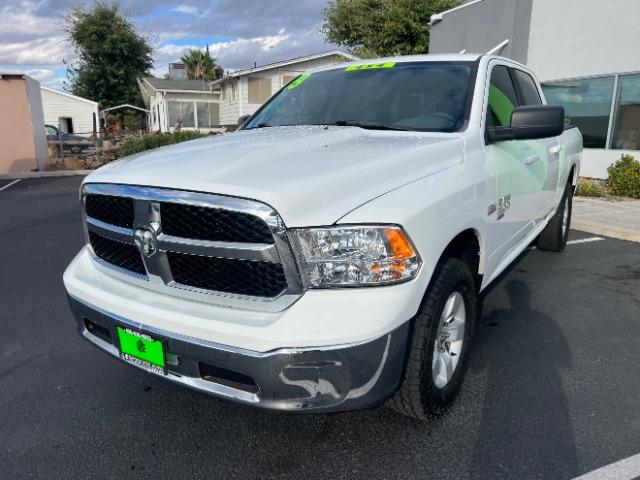 2019 Bright White Clearcoat /Diesel Gray/Black Ram 1500 Classic SLT Crew Cab 4x4 6'4 Box (1C6RR7TT3KS) with an HEMI 5.7L V-8 variable valve control engine, Automatic transmission, located at 1865 East Red Hills Pkwy, St. George, 84770, (435) 628-0023, 37.120850, -113.543640 - Versatile Southern Utah travel starts with this 2019 Ram 1500 Classic SLT Crew Cab 4x4 6'4 Box. Its 5.7L V8, 8-speed automatic transmission, and four-wheel drive make it a smart fit for workdays, family trips, and weekend travel. With 116652 miles, this 1500 Classic is ready for its next adventure.- Photo#2
