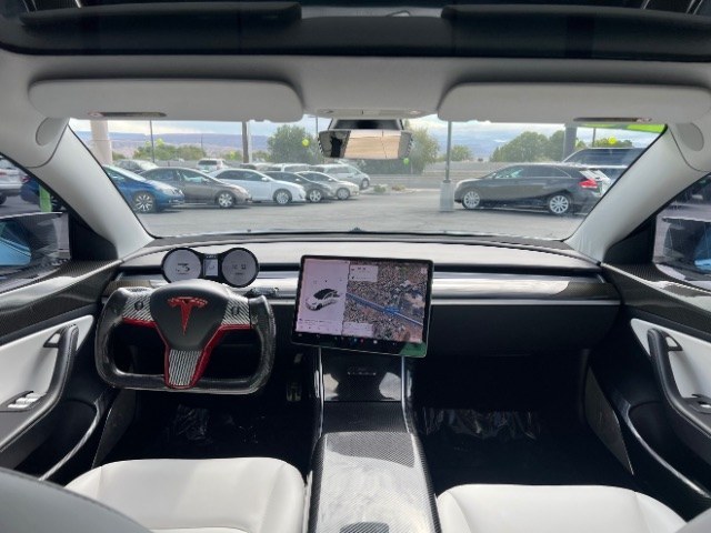 2020 Pearl White Multi-Coat /White/Black Tesla Model 3 Long Range Dual Motor All-Wheel Drive (5YJ3E1EB7LF) with an Electric engine, Electric transmission, located at 1865 East Red Hills Pkwy, St. George, 84770, (435) 628-0023, 37.120850, -113.543640 - Insanely customized Tesla Model 3. One of a kind that is sure to make people notice you! Despite all these custom parts this tesla still operates perfectly. Rides smooth and all Tesla technology works like it should. What makes this M3 so special: Lambo doors, custom hood, rear spoiler, wheels and- Photo#26