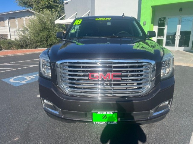 2016 Light Steel Gray Metallic /Jet Black GMC Yukon SLT (1GKS1BKC1GR) with an EcoTec3 5.3L V-8 gasoline direct injection engine, Automatic transmission, located at 1865 East Red Hills Pkwy, St. George, 84770, (435) 628-0023, 37.120850, -113.543640 - Versatile Southern Utah travel starts with this 2016 GMC Yukon SLT. Its 355 hp 5.3L EcoTec3 V8, 6-speed automatic transmission, and rear-wheel drive make it a smart fit for family trips, team hauling, and road trips from St George to Cedar City. With 118,972 miles, this Yukon is ready for its next a- Photo#1