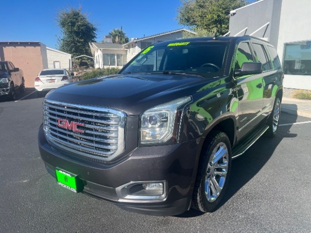 2016 Light Steel Gray Metallic /Jet Black GMC Yukon SLT (1GKS1BKC1GR) with an EcoTec3 5.3L V-8 gasoline direct injection engine, Automatic transmission, located at 1865 East Red Hills Pkwy, St. George, 84770, (435) 628-0023, 37.120850, -113.543640 - Versatile Southern Utah travel starts with this 2016 GMC Yukon SLT. Its 355 hp 5.3L EcoTec3 V8, 6-speed automatic transmission, and rear-wheel drive make it a smart fit for family trips, team hauling, and road trips from St George to Cedar City. With 118,972 miles, this Yukon is ready for its next a- Photo#2